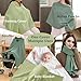 TADO MUSLIN 2-Pack Nursing Covers for Breastfeeding, 100% Organic Cotton Muslin Breastfeeding Cover, Multi-Use Nursing Scarf, Car Seat Canopy, Stroller Cover, Soft Breathable Baby Blanket Green