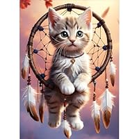 5D Fleur Peinture Diamant Painting Kit, DIY Papillon Artistiques