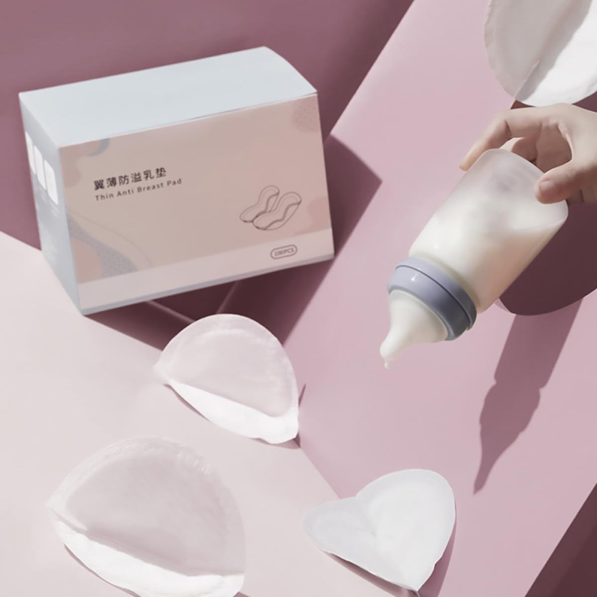 Discos 100 Lactancia para Desechables Materna Absorbentes Piezas Blanco