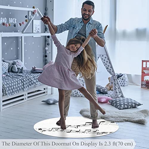 Tapis salle de bain note de musique idéal pour la chambre