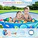 Baby Beach Tent, Pop-Up Above Ground Pool, Foldable Kiddie Pool with Sun Shelter Canopy for Ages 9-48 Months, Toddler Wading Pool, Portable Water Play Sum Toys for Outdoor Activity