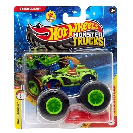 Hot Wheels Monster Trucks Maßstab 1:64 Neu für 2025 Lenken Sie Halbgefahren 2/4