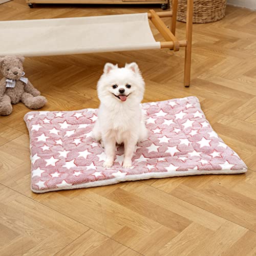 MICOOYO 2 Stück Hundekäfig Bett Matratze – Fleece Haustier Kissen Bett Matte Waschbar Katze Kissen Pad für mittelgroße Hunde Katze Welpen (69 * 52cm)