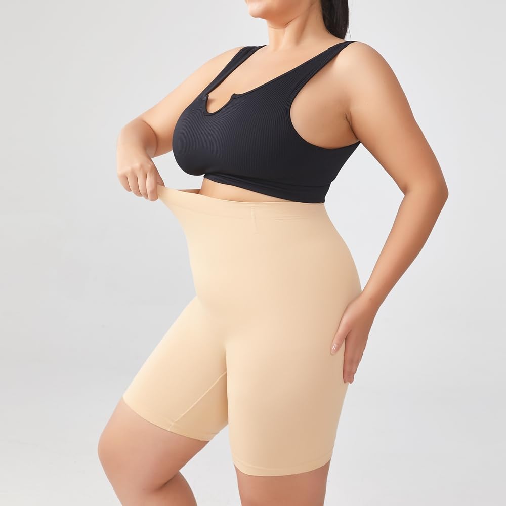 Condition photo showing New/Like New for Seamless shapewear shorts tummy control for women High Waist Body Shaper Shorts Thigh Slim Shorts