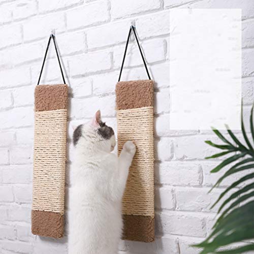 Balacoo Cat Scratch Pad – Almofada de raspagem para gatos de sisal para moer garras de brinquedo par