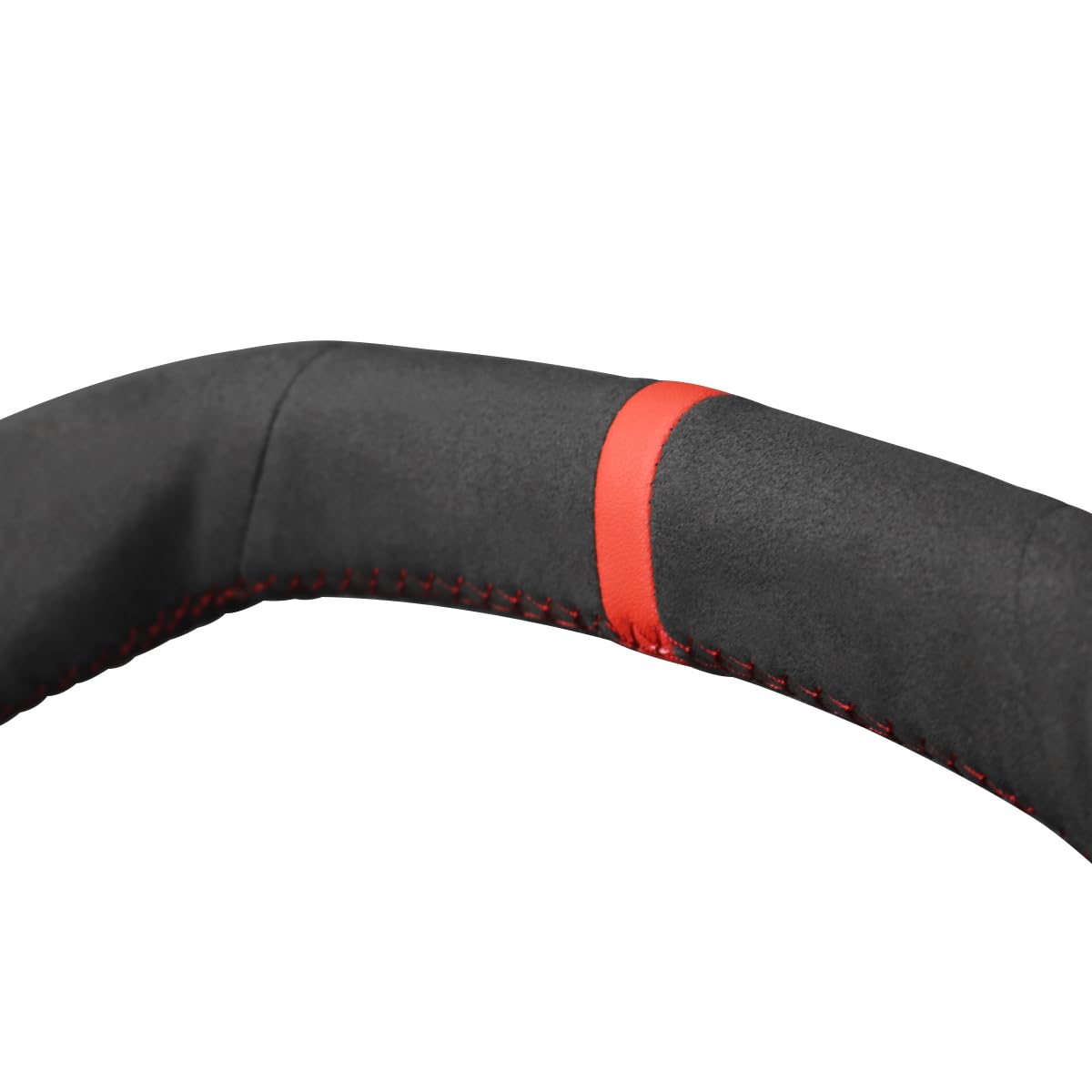 MEWANT Housse Volant Cuir Peugeot 208/308/2008/3008/5008 Etc. – Couture Rouge & Noire