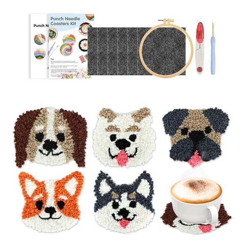 Kit d'art de poinçons pour tapis touffeté, le cadeau DIY parfait pour adulte