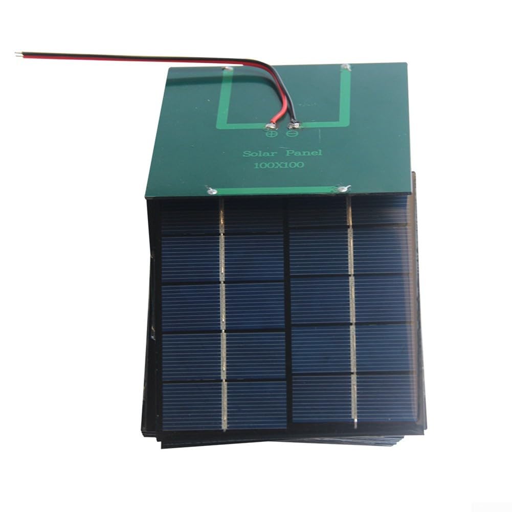 Source d'énergie fiable facilement connectable avec le câble de 12 à 15 cm des panneaux solaires de 1 2 W (1 pièce)
