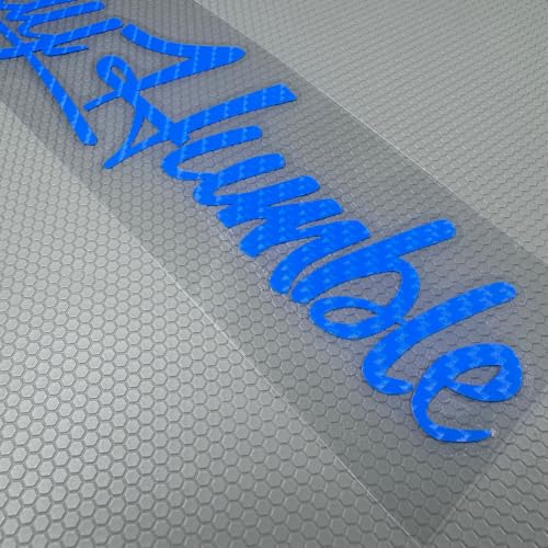 Image of Car Stickers for Stay Humble Auto Front Rear Windshield Window Decal Vans Truck Window Tail Decoration (Carbon Fibre Blue, 500x125mm)