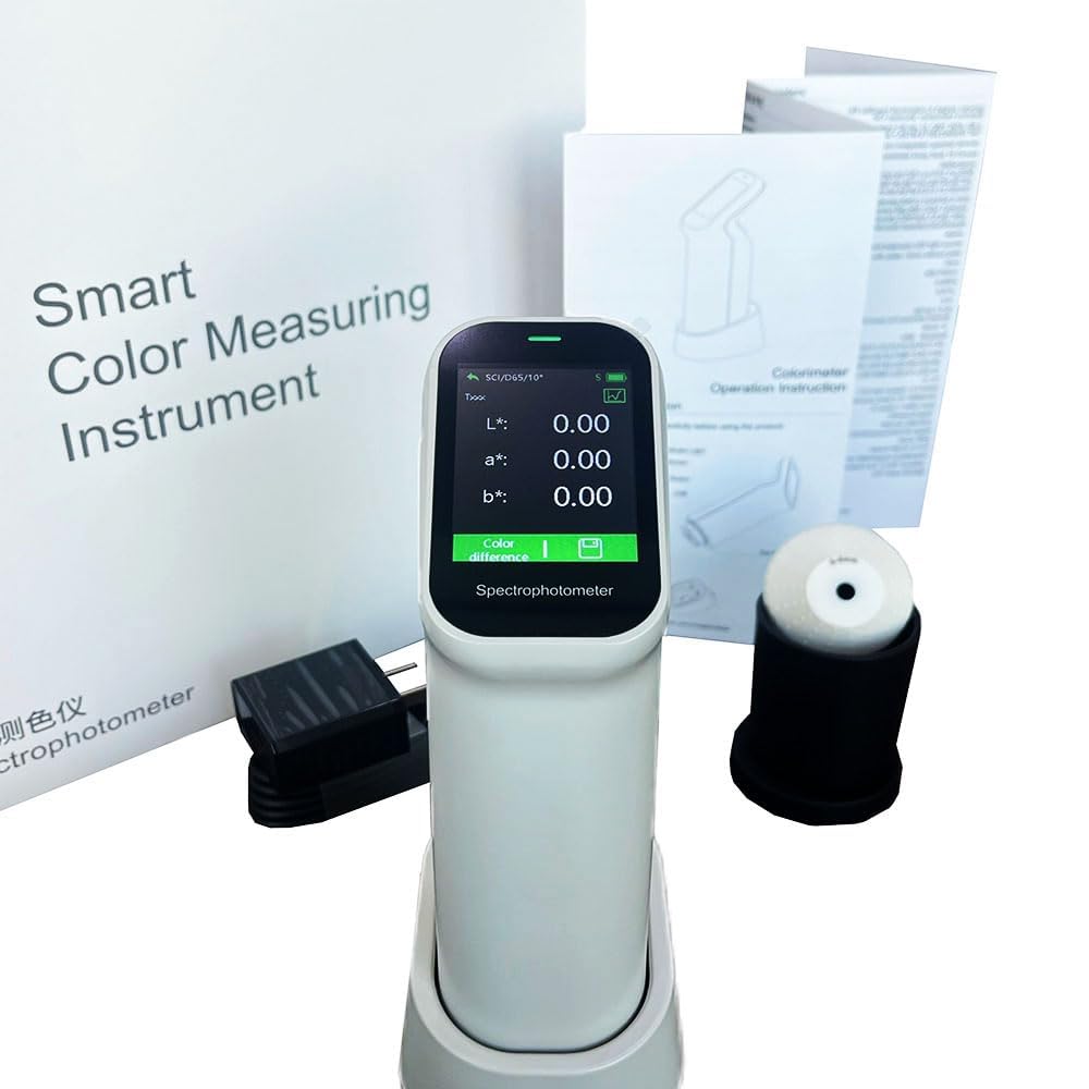 Handheld Color Difference Tester Portable Colorimeter with Φ6mm Aperture Measurement repeatability ΔE*ab≤ 0.03 Measuring Structure D/8 SCI