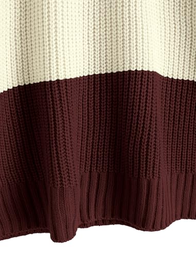 Image of ZAFUL Sweaters for Women Off Shoulder Knit Sweater with Long Sleeve Loose Pullover Jumper Tops
