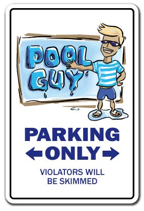 Adhesivo decorativo Pool Guy para interiores y exteriores miniatura 1