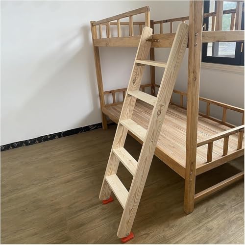 AVLLSO Escalera Inclinada Escalera de Cama litera para Adultos Adolescentes, Bandas de Rodadura Anchas de 10 cm, Escalera de reemplazo Solo, W/Pies de Goma(100cm/39.3'/3.2ft Tall)
