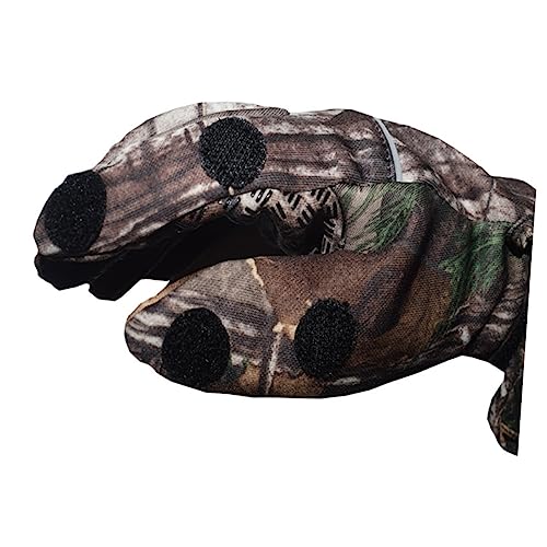 GAFOKI 1 Par De Luvas Sem Dedos Luvas De Camuflagem Luva Sem Dedos Para Caminhada Camuflagem Luvas D