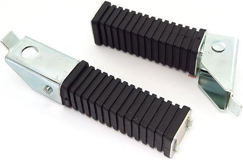 Estriberas plegables rectangulares vintage Honda para pasajero trasero de motocicleta, compatibles con Honda