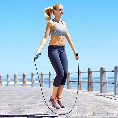Powerpak Skipping/Jump Rope with Jump Counter and Foam Handles (colour as per availability) 1803B19 2