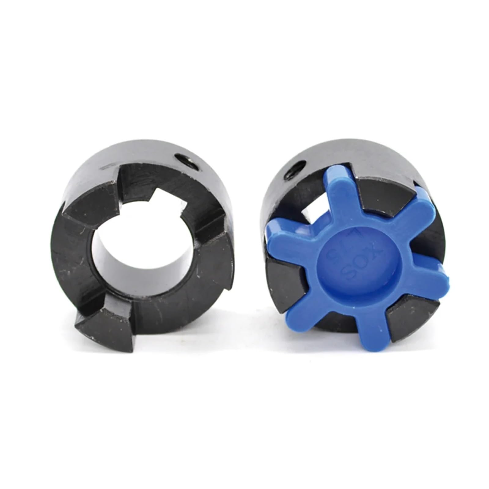 1 set OD 64,5 Bore15-35mm L100 Giunto a tre griffe tipo L Plum Blossom Pompa 'acqua Servomotore Giunto elastico Albero di trasmissione(Hole28 Keyway8mm)