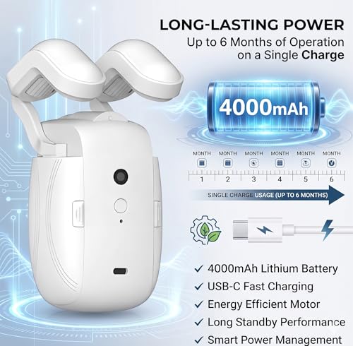 Image of JERN Automatic Smart Curtain Robot Wireless Curtain Opener with Mobile App Voice Commands Scheduling Light Temperature Sensors Rechargeable Motor for Roman Rod Tracks