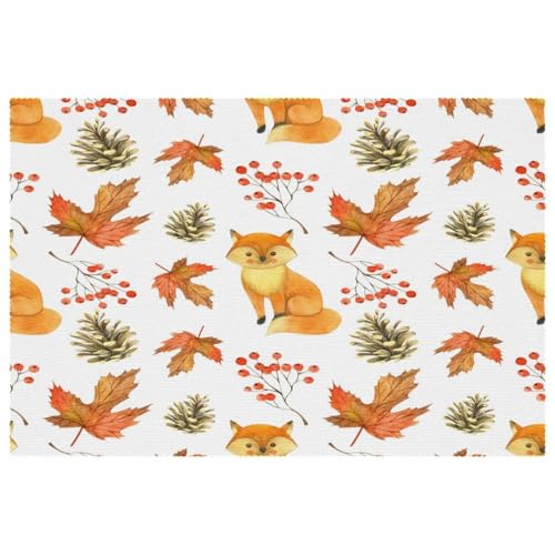 Sets de table pour tables de salle à manger Forest Fox lot de 6 design - 2