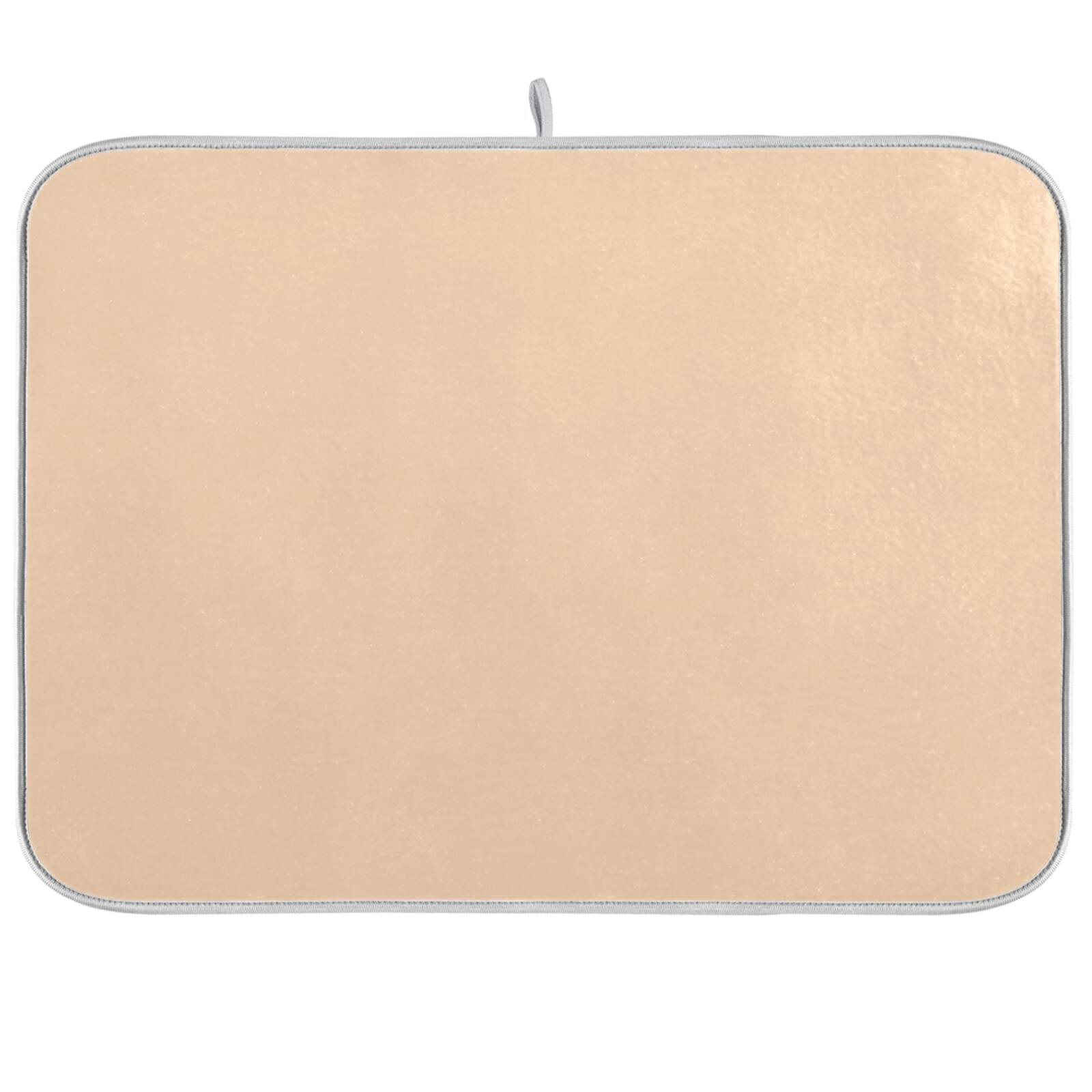 Peach Small Dish Drying Mat Xl for Dishes Kitchen Accessories Counter Microfiber Dish Drainer Pad Heat Resistant Mat Decor 16x18 Inch