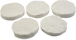 Pack of 2/3/5 Ceramic Wool Round 8.6 x 1.2 cm Ceramic Sponge for Organic Fireplace Indoor Gel & Ceramic Sponge for Bioethanol Burners