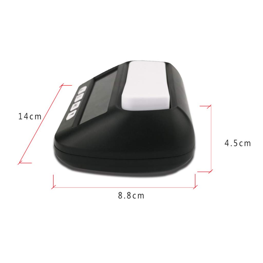 Leeadwaey Reloj de ajedrez digital para competición con temporizador de cuenta regresiva, color negro