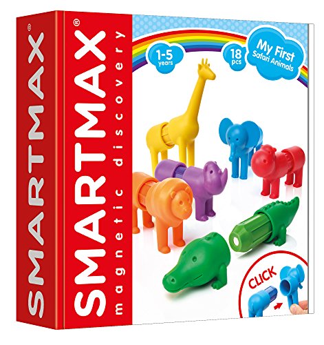Smartmax Magnete - My First Safari Animals | Magnetische Bausteine Ab 2 Jahre | Smartmax Ab 1 Jahr | Magnetbausteine Ab 3 Jahre | Magnetspiel Ab 1 Jahr | Spiele Für Kinder