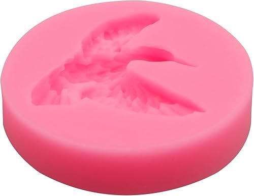 Miniatura 7 de Molde de silicona para colibrí, molde para decoración de pasteles de pájaros, rosa, juego de 2
