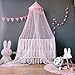Baby Zanzariera Letto a baldacchino con stelle Pennant Cute Tende a sospensione Tende a rete Decorazione per bambini Camera per bambini Princess Culla per neonati, rosa