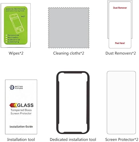 Miniatura 7 de [Compatible con huellas dactilares] [2 unidades] de vidrio templado para Google Pixel 6 protector de pantalla [2021], con [alineación] diseñado para