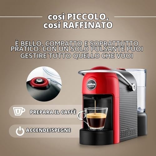 Jolie Evo Macchina Caffè a Capsule Compatibile Con Lavazza A Modo Mio Espresso Design ECO CAPS a capsule (bianca)
