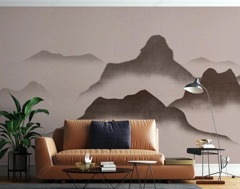 Papier peint intissé montagne panoramique et poster géant mural salon 250x175 cm