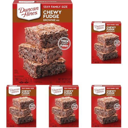 Duncan Hines Brownie Mix, Fudge, 18.3 oz (Pack of 5)