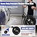 FIXFANS High Pressure Washer Hose Reel for Water/Air/Oil, 3/8