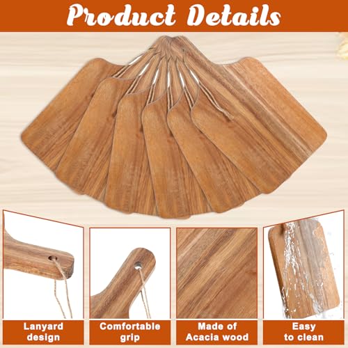 6 Tablas de Cortar de Madera Acacia con Mango miniatura 3