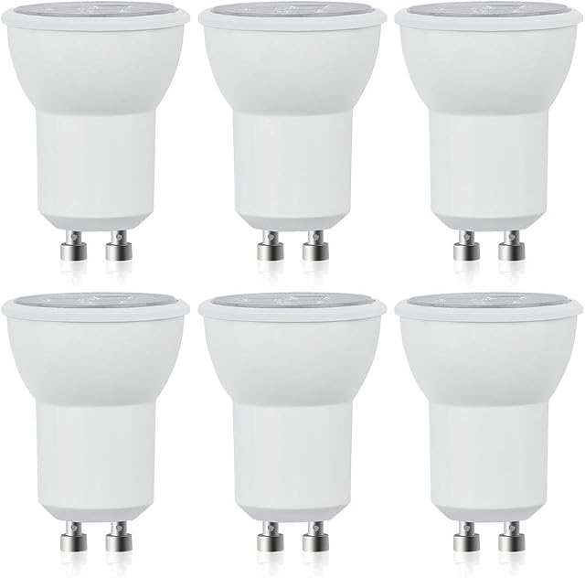Bonlux MR11 3W GU10 LED Bulb Small Mini GU10 Light Bulb 35mm 25W 35W Halogen Replacement Warm White 3000K 30° Beam Angle Spotlight(Non-dimmable,6-Pack)