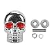 GOGOLO 4x Skull License Plate Frame Fastener Car Tag Motorcycle Bolts Truck Screws Holder (Silver)