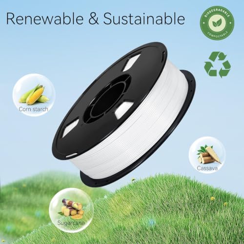 Image of Dynta PLA 3D Printing Filament 1KG - 1.75mm High Precision ±0.02mm 3D Printer Filament, Compatible with Creality Ender-3 V3, Prusa Mini+, Perfect for Beginners and Hobby DIY Users, Black & White
