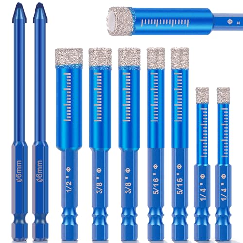 Set de 9 Brocas de Diamante Seco para Cerámica y Mármol miniatura 1