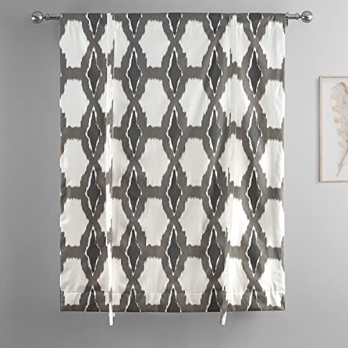 Image of HPD Half Price Drapes Room Darkening Tie Up Curtains 46 X 63 Inch Sorong Printed Cotton Window Roll Up Balloon Curtain for Living Room, Kitchen PRTW-TUD22-63 (1 Panel), Sorong
