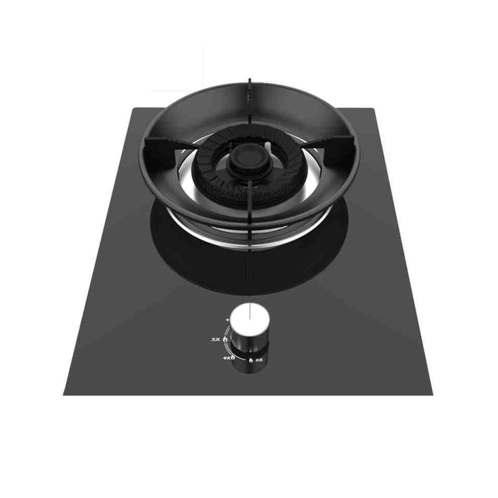 UGTFFT Built-in Dual-Purpose Gas Stove,Table Top Cooker Single Burner Gas Hob,with Flame Failure Protection,Cast Iron Grille(NG)