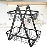 LARS360 Obst-Etagere mit 2 Tieren Obstschale 27x17x30cm Obstkorb Obstschale...