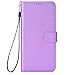 Elubugod Compatible with Honor X7d 5G Leather Case,PU Leather flip Cover Compatible with Honor 400 Smart 5G LGN-NX1 Case Cover Purple