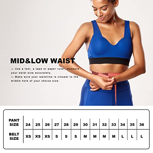 Hotwill Belts For Women Jeans Dress Fashion Wide Waist Belt With Bronze Triangle Buckle Black Small #TOP4