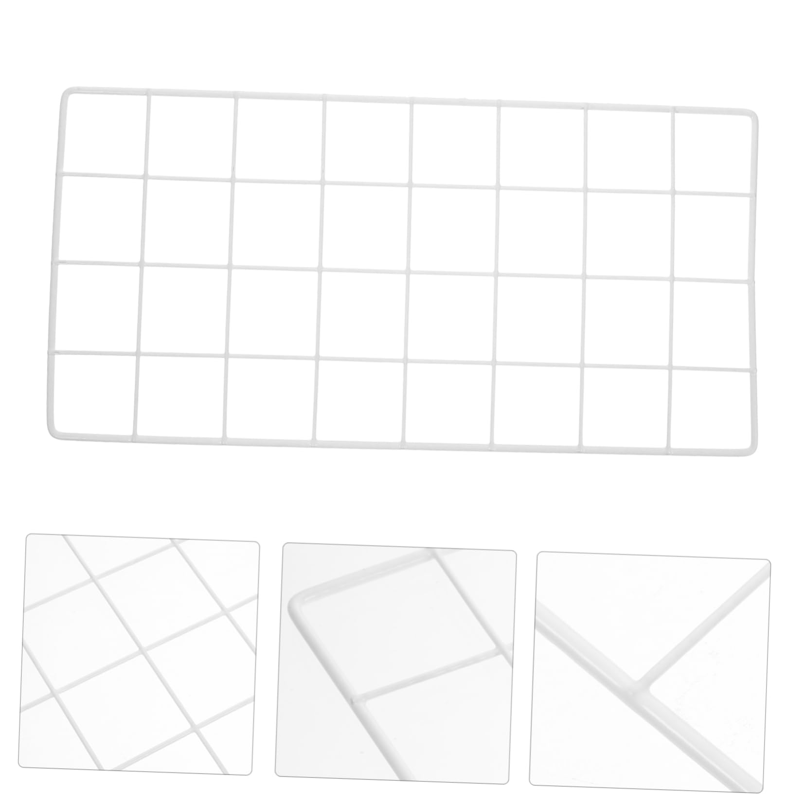 Cabilock Exquisite Iron Wire Frame Design Photo Frame Storage Grid for DIY Wall Decor