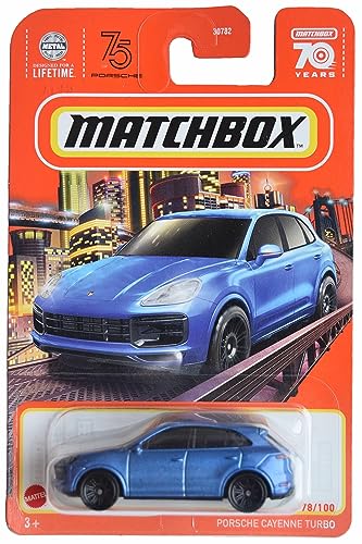 Matchbox Porsche Cayenne Turbo, Azul miniatura 1