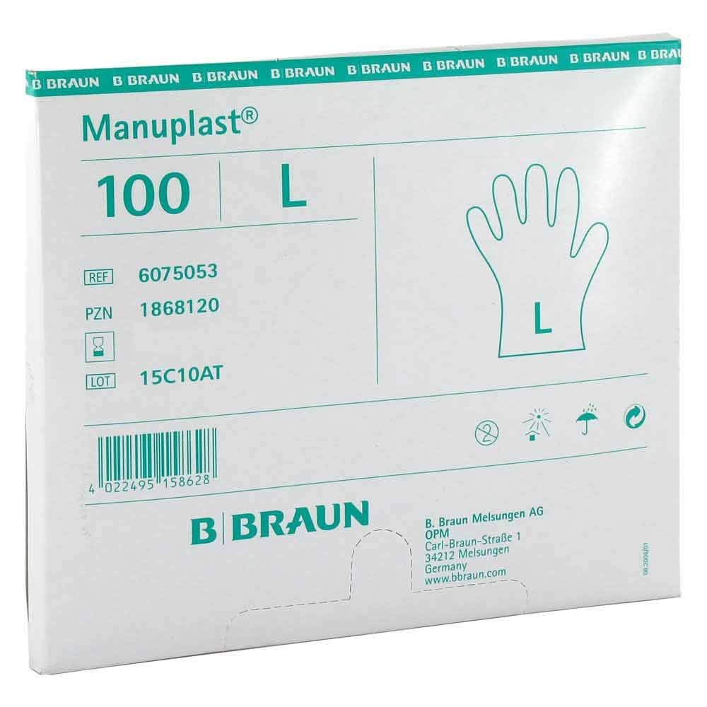 B. Braun ManuPlast Einmal Handschuhe gro? wei? 100 St Gewerbe, Industrie & Wissenschaft