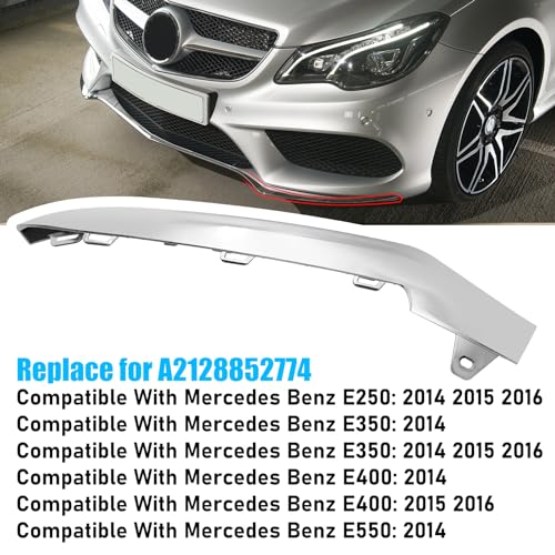 Jaronx for Mercedes-Benz Front Bumper Chrome Trim Molding E W212 Sedan by Jaronx - Used condition - Image 4