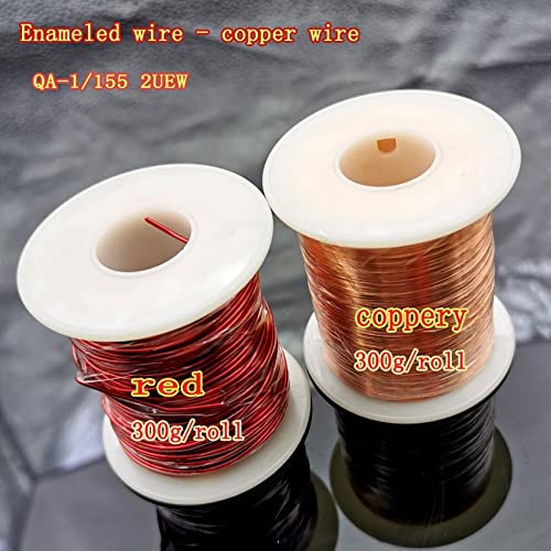 300g Red Magnetic Wire 0.2mm QA Enameled Copper Wire Magnetic Coil Winding for Electric Machine DIY Electromagnet Making (Color : 1.4mm, Size : Red)