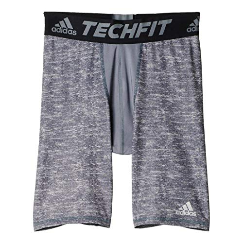 adidas Men's Training Techfit Base Layer Short Tights, Core Heather, Medium